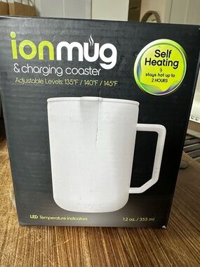 ionMug Self-Heating & Charging Coaster - White